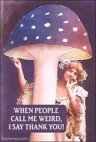 Magnet - Ephemera - When people call me weird,