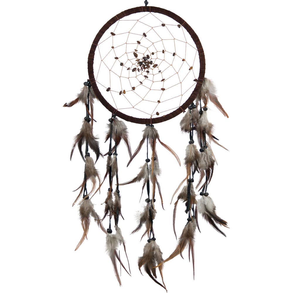 Dreamcatcher Brown Tiger Eye Spiral