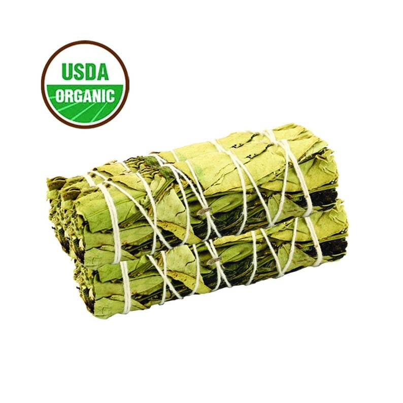 Lemon Balm & Peppermint Sage - Smudge Bundle 4" (Dark with Leaves on Outside)