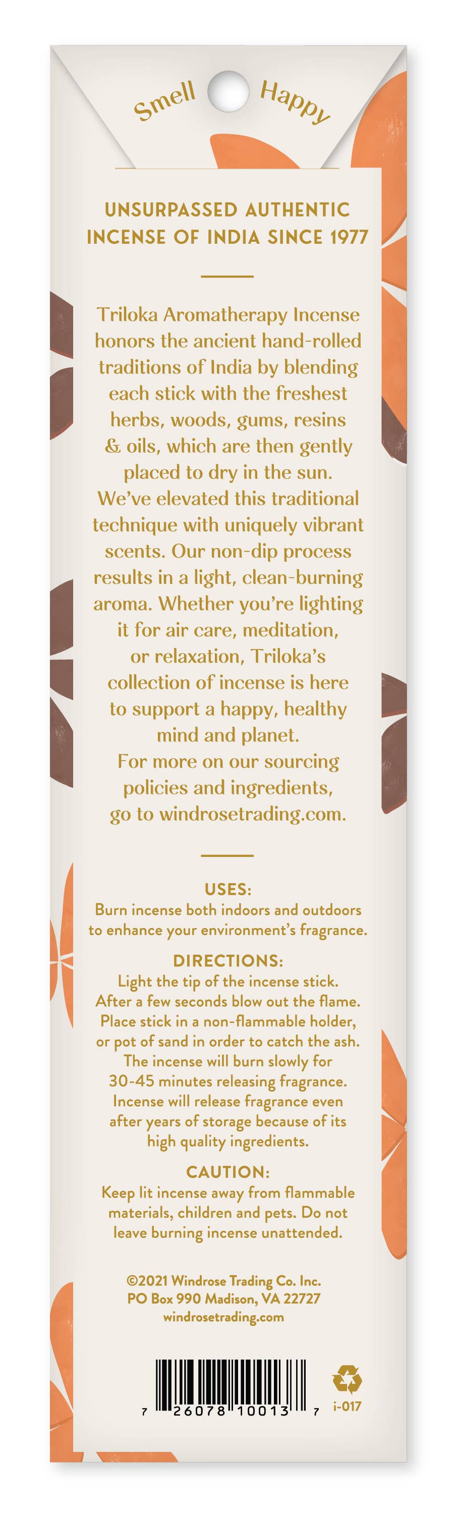 Triloka Orange Blossom Original Incense