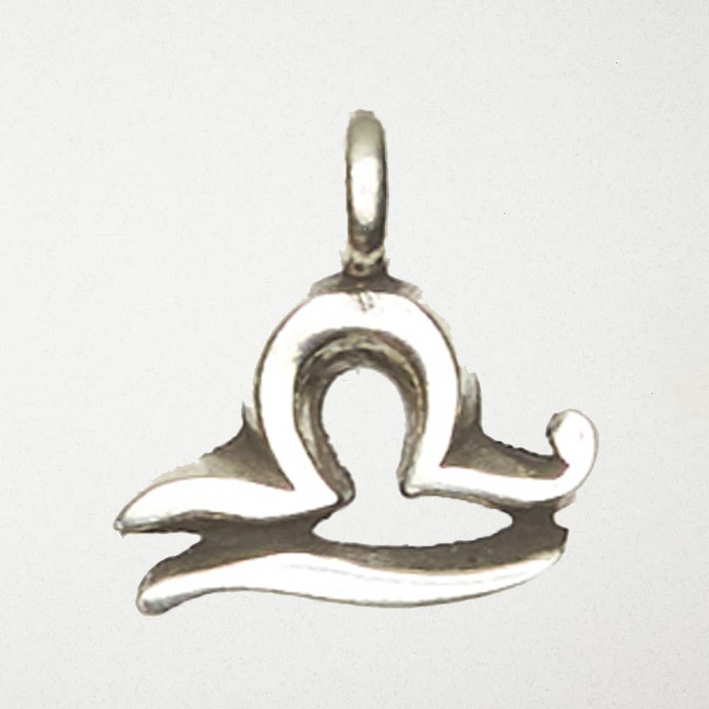 Nirvana Zodiac Pendant - Libra: Pewter Symbol