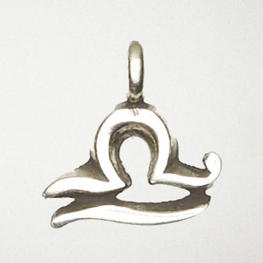 Nirvana Zodiac Pendant - Libra: Pewter Symbol