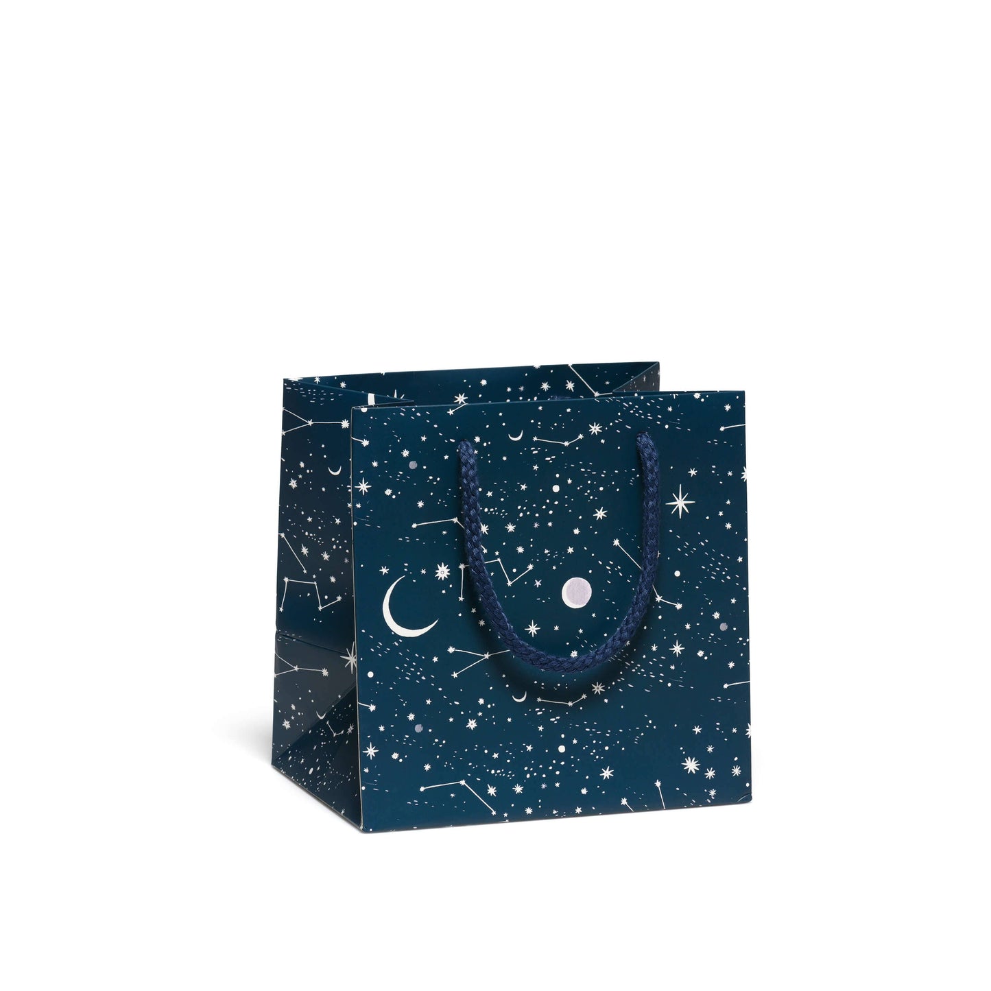 Gift Bag - Red Cup - Moon and Stars - Medium