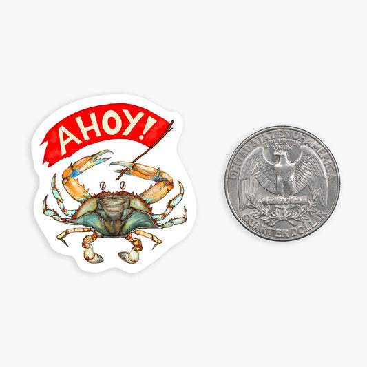 Ahoy Crab - Mini Sticker