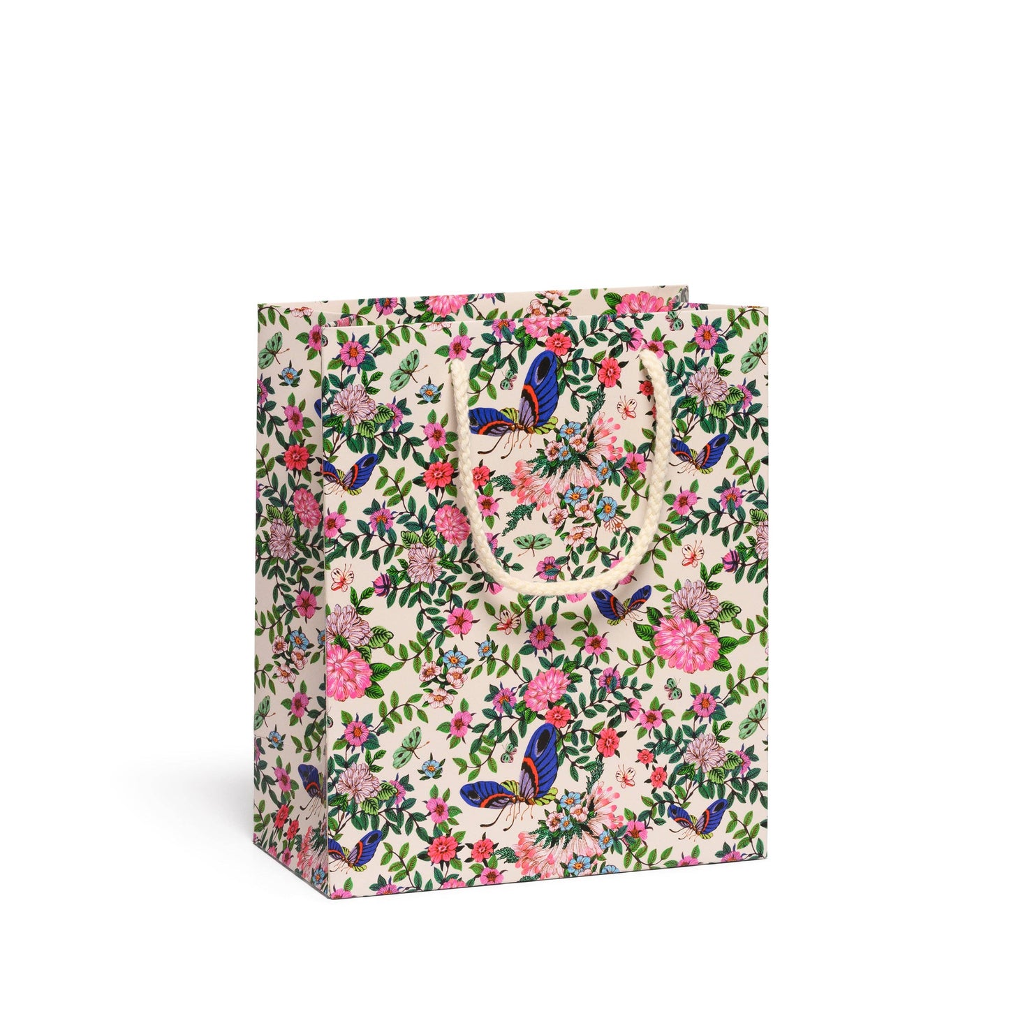 Gift Bag - Red Cup - Delicate Butterfly - Medium