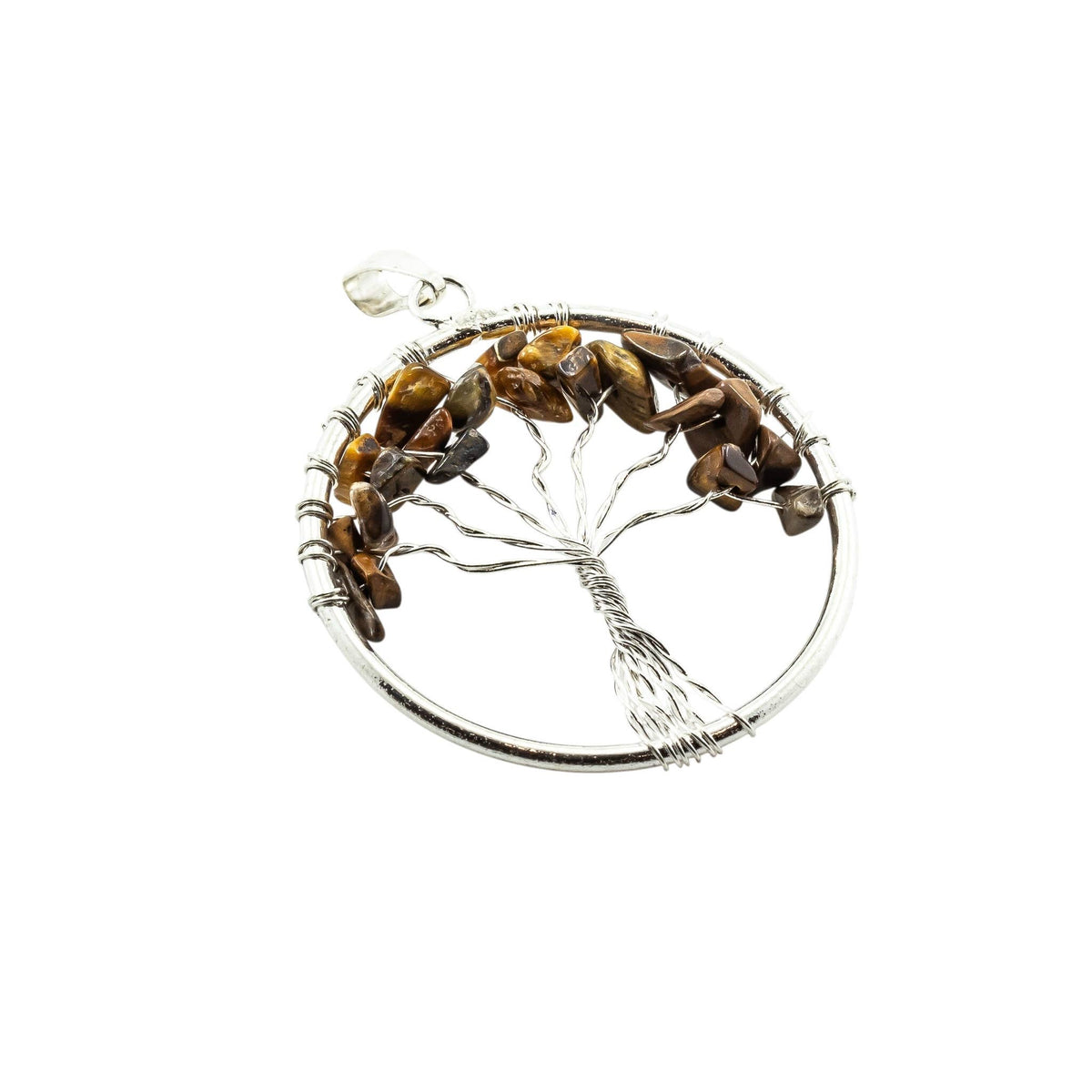 Tree of Life Gemstone Pendant Necklaces: Amethyst
