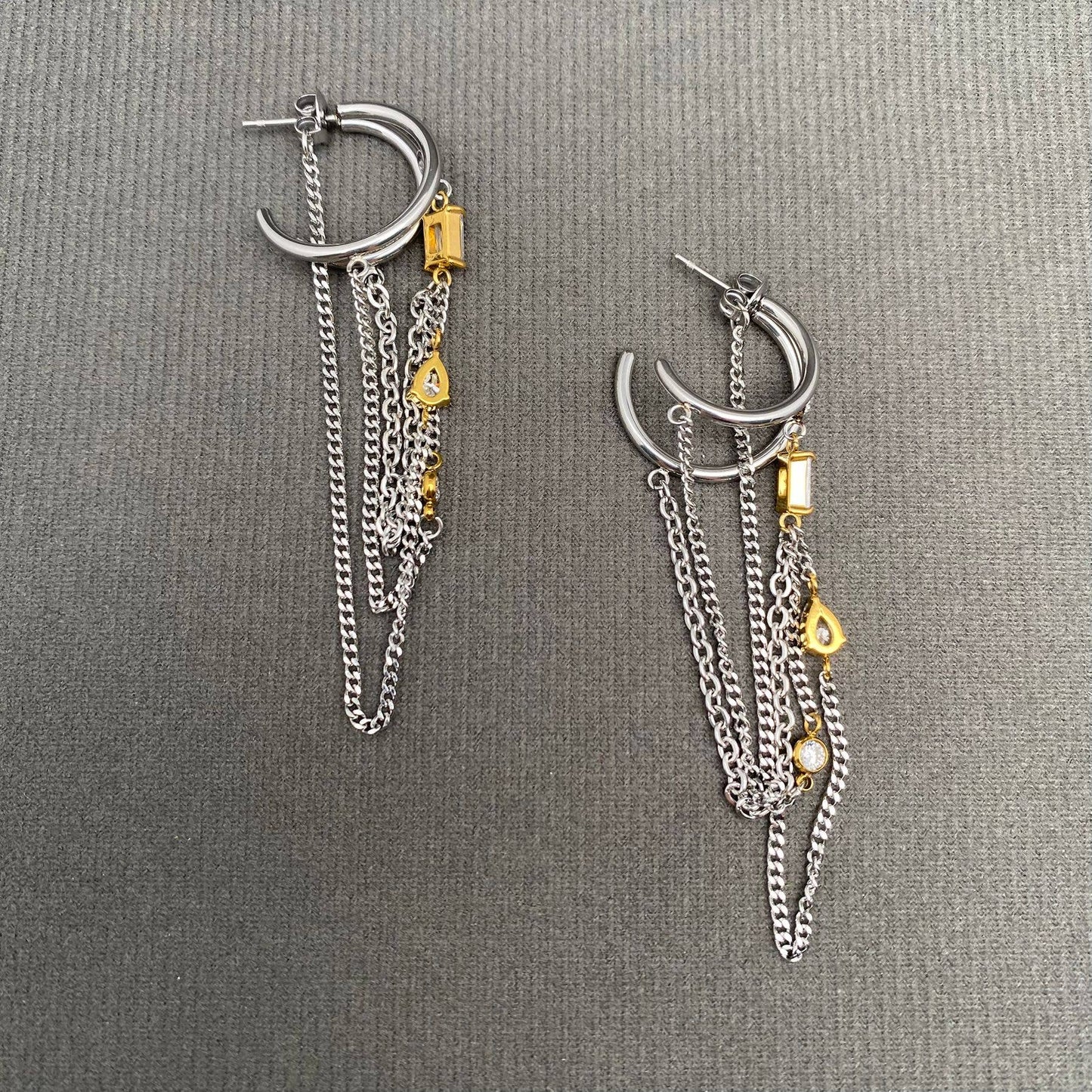 Earrings - Chain Fringe