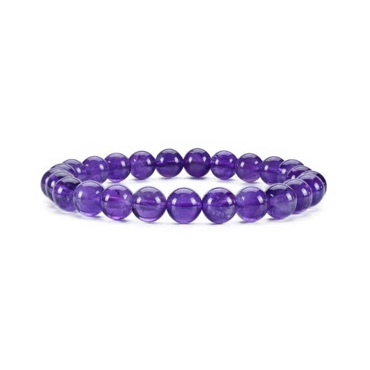Energy Beads - 8mm Amethyst- Bracelet Bracelet