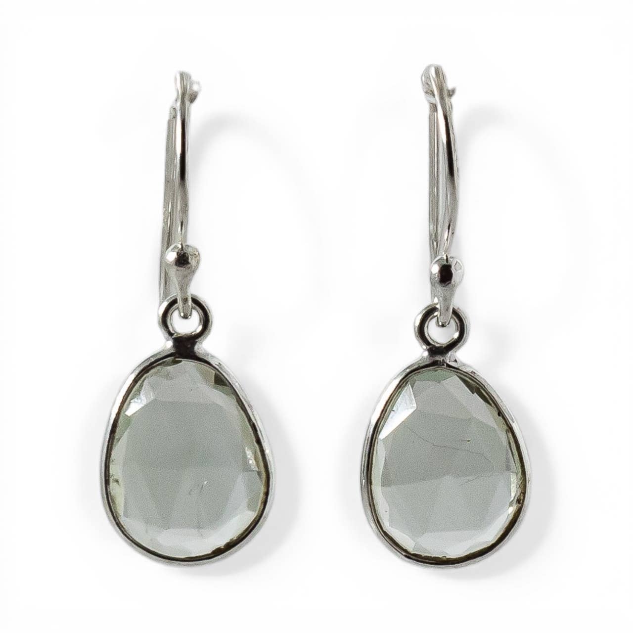 Aquamarine Sterling Silver Dangle Earrings
