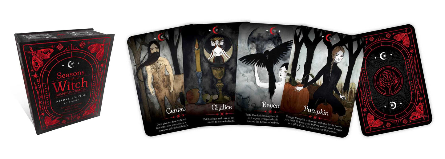 Seasons of the Witch: Samhain Oracle DELUXE EDITION by Lorriane Anderson: Flashcards; 184 pages / English