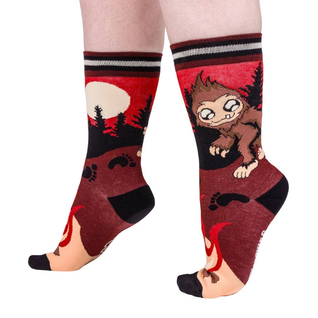 Foot Clothes - Cute Bigfoot Crew Socks