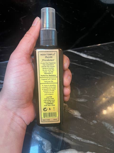 India Temple Room Spray Display of 12
