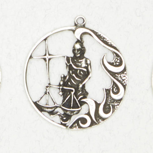 Nirvana - Zodiac Pendant - Libra: Pewter