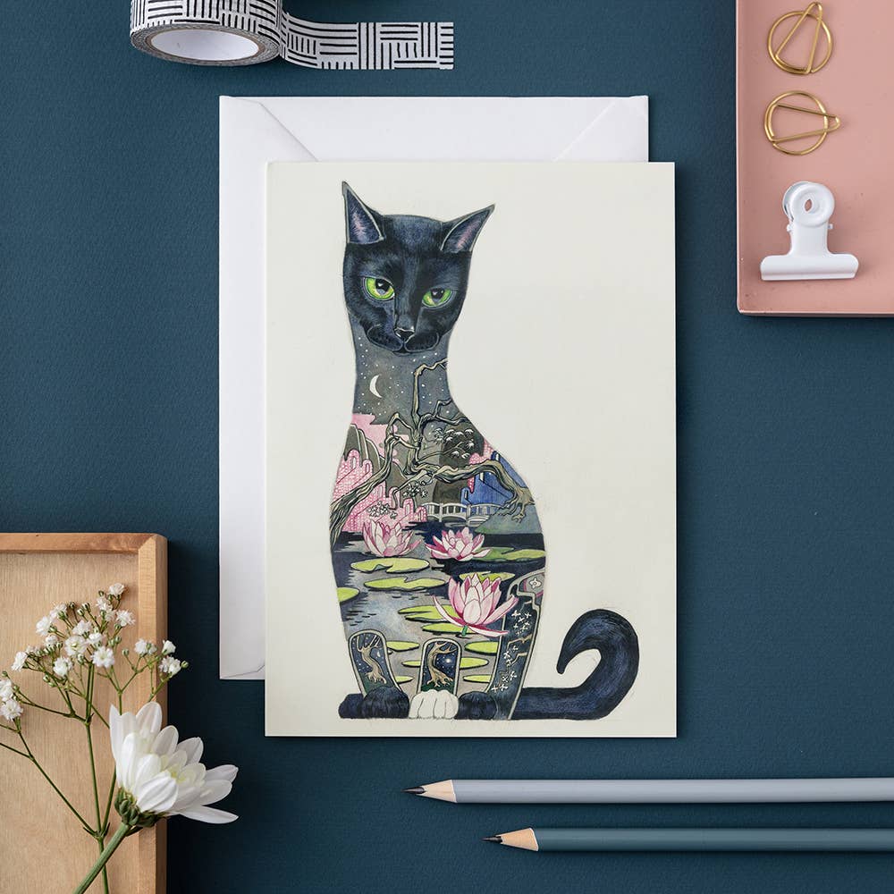 Greeting Card - DM Collection - Black Cat