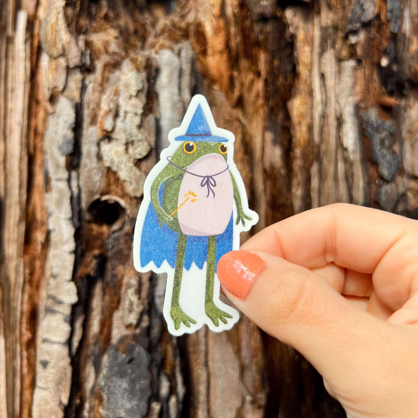 Stickers - S Finn - Wizard Frogson Frog - 1.9 x 3.1 in