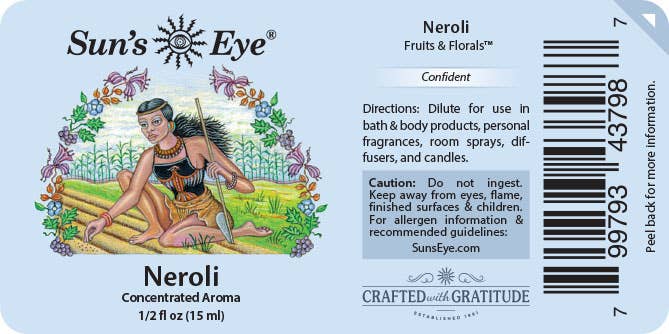 Neroli Oil: .5 fl oz - Sun's Eye