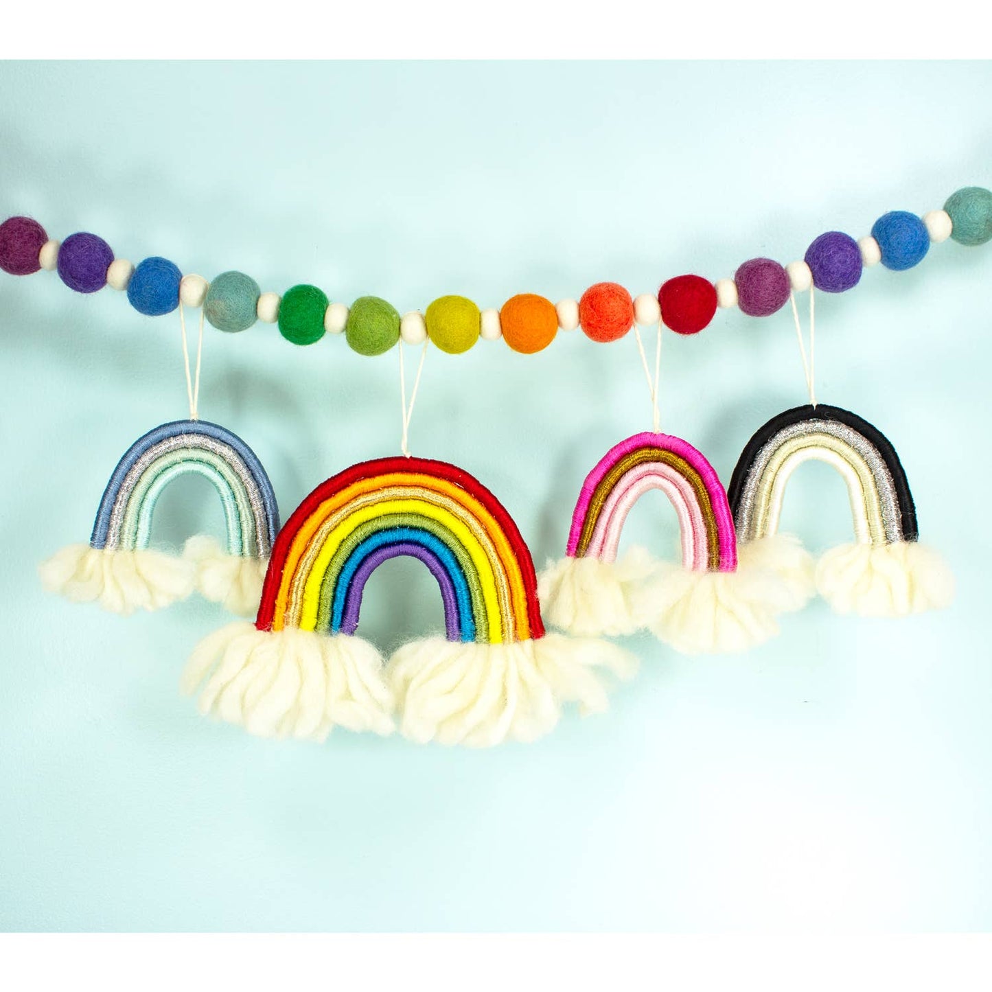 SALE! Was $12.00 - Multi/Gold  Rainbow Wrap Wall Décor