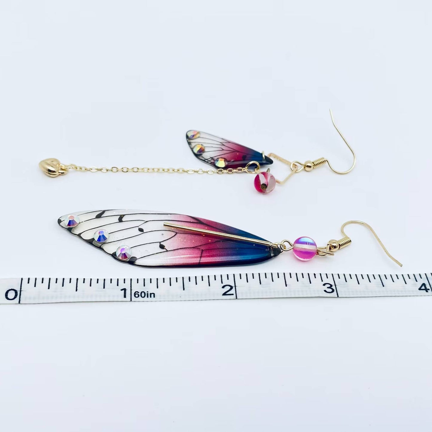 Earrings - Cicada Wings Long Tassel