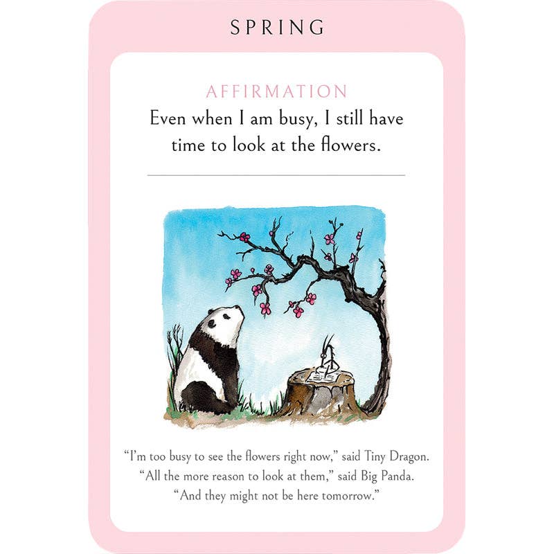 Big Panda and Tiny Dragon Affirmation Cards