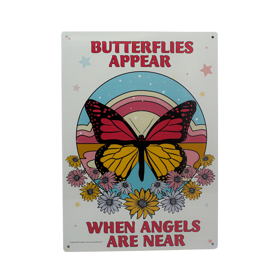 Metal Sign - Butterflies Appear