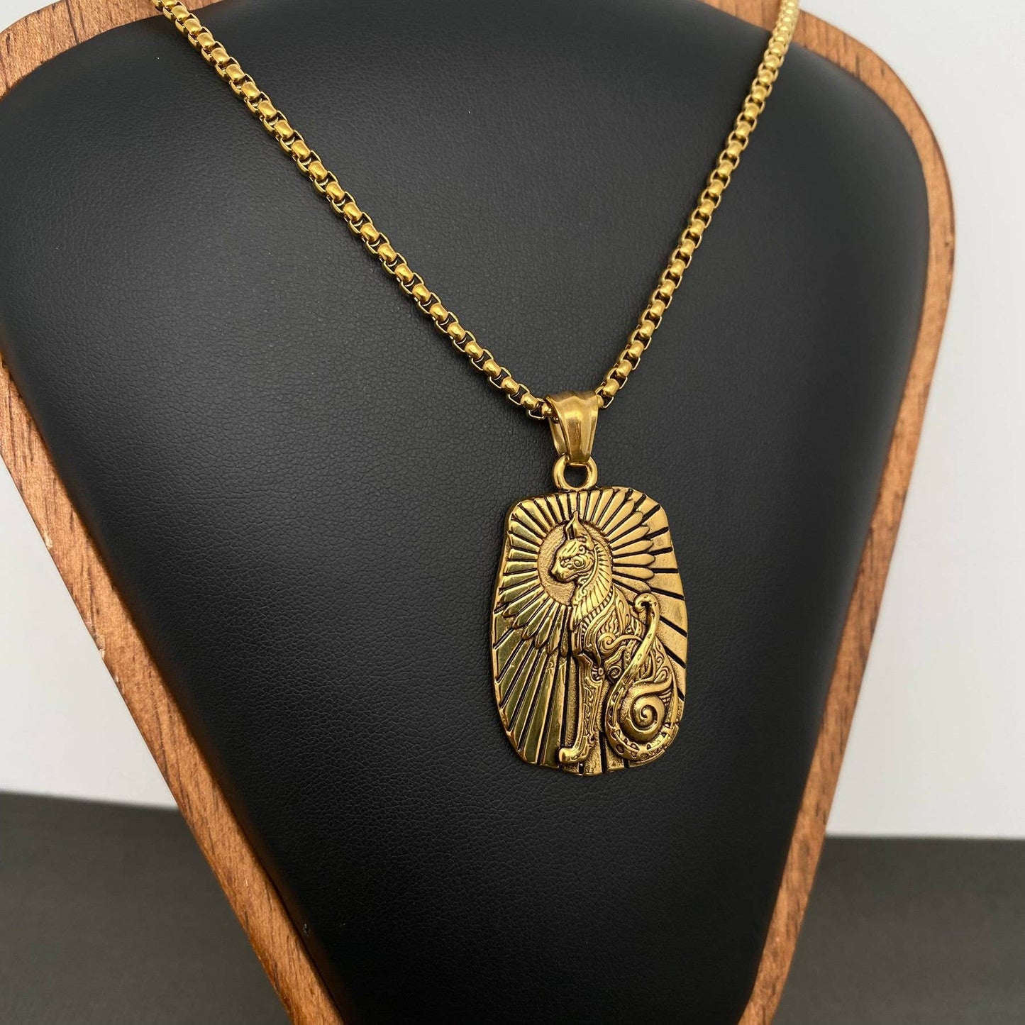 Bastet Goddess Stainless Steel Necklace