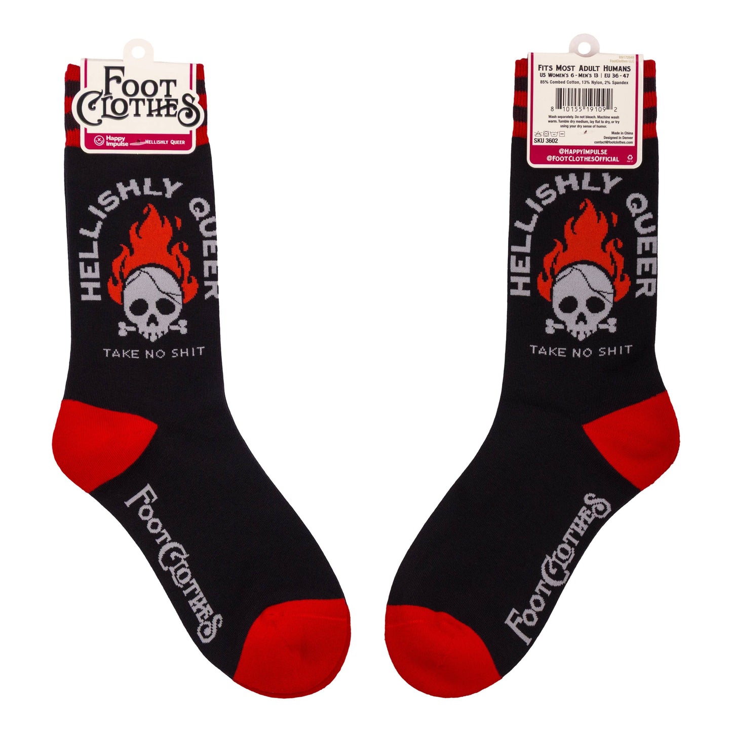 Foot Clothes - Hellishly Queer Crew Socks