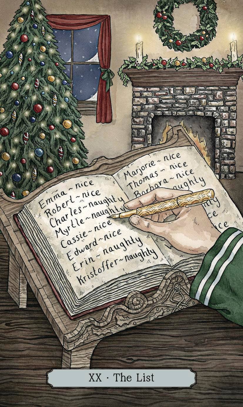 Yuletide Tarot Deck (Christmas Tarot Cards)
