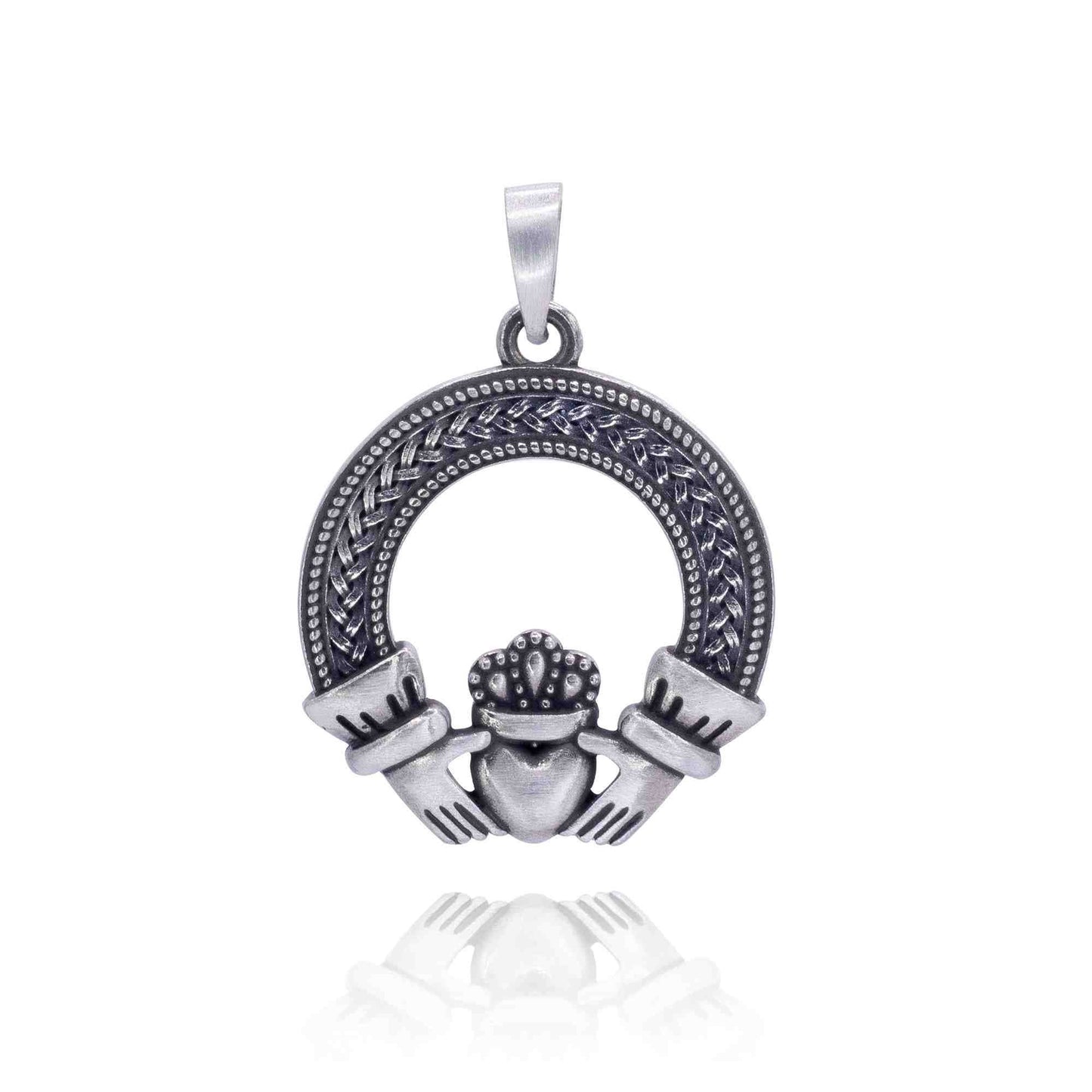 Nirvana Eire Celtic Pendant - Claddagh Heart: Pewter