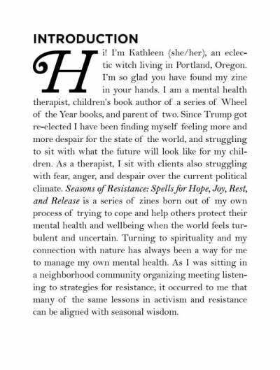 Seasons of Resistance: Summer Spells for Joy (Zine)