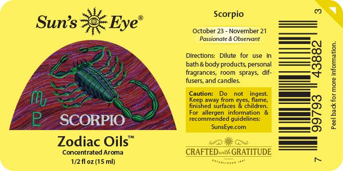 Scorpio Oil: .5 fl oz - Sun's Eye