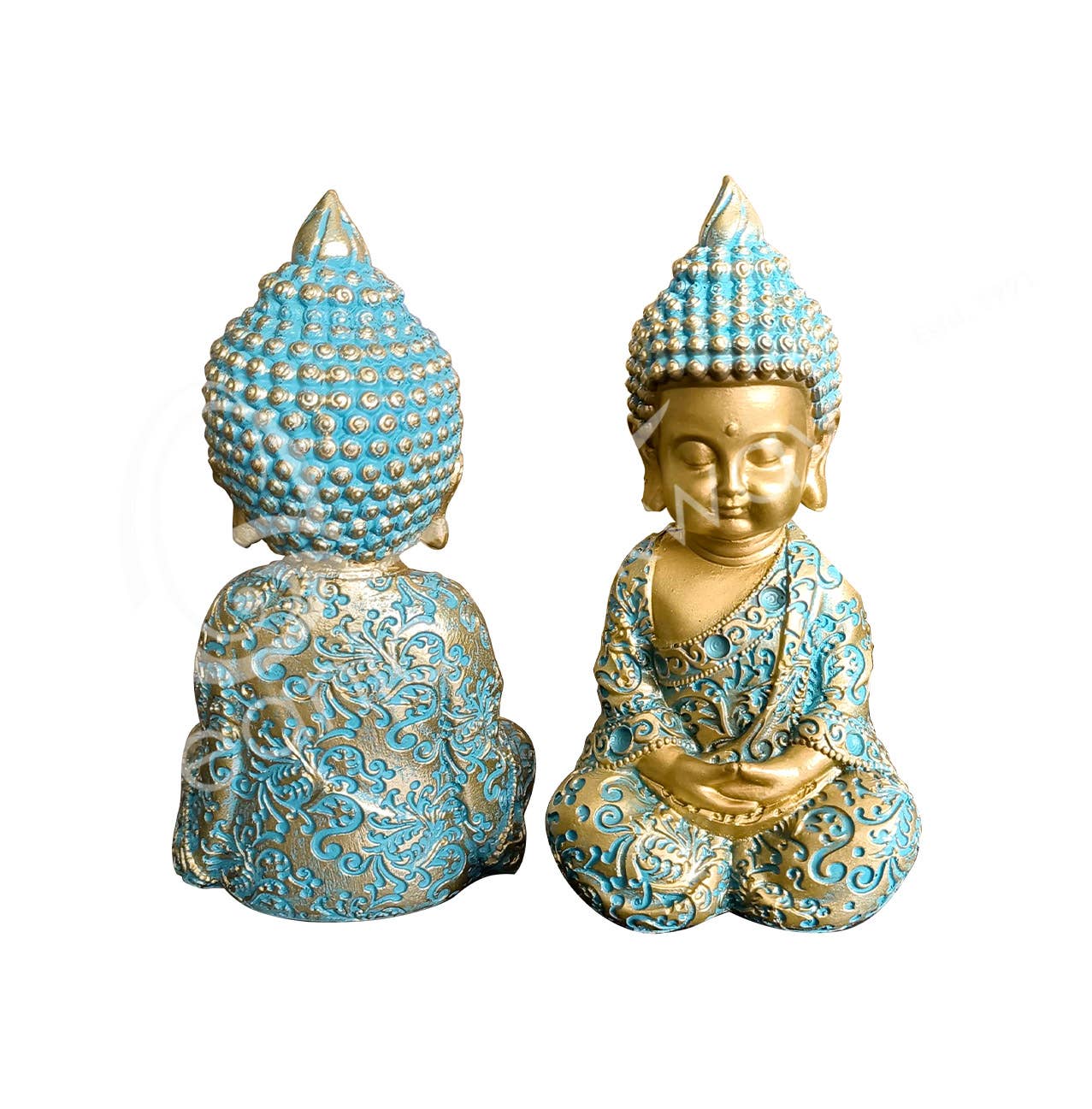 Buddha Meditation - Gold & Verdigris
