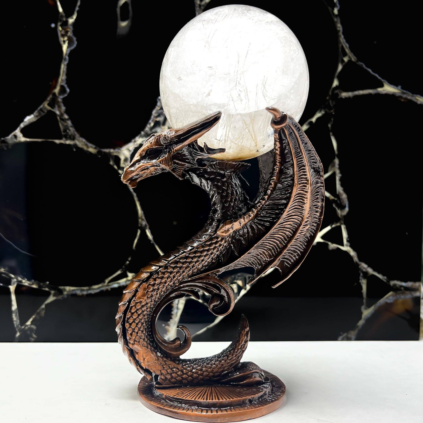 Dragon Sphere Holder - Rose Gold