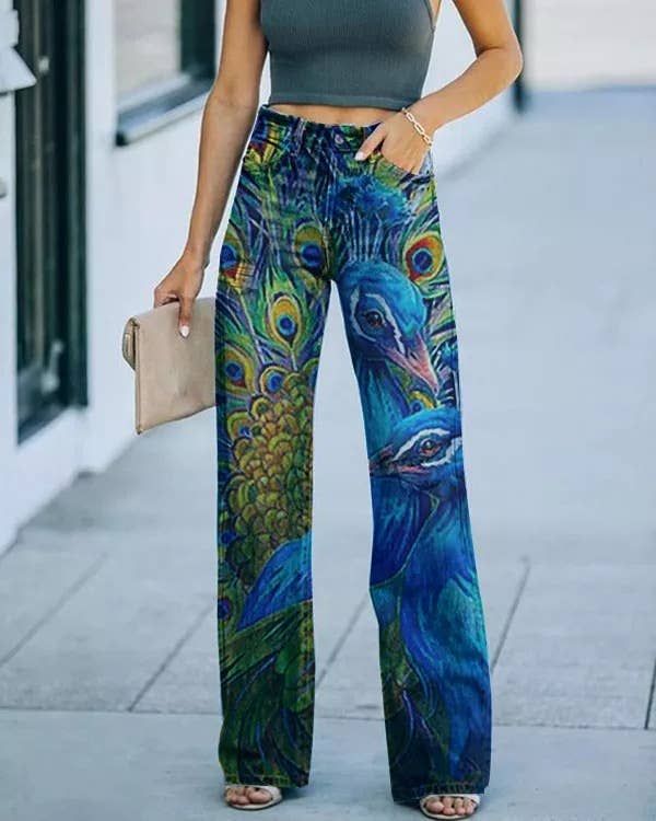 Skulls & Roses - Long Pants: XL