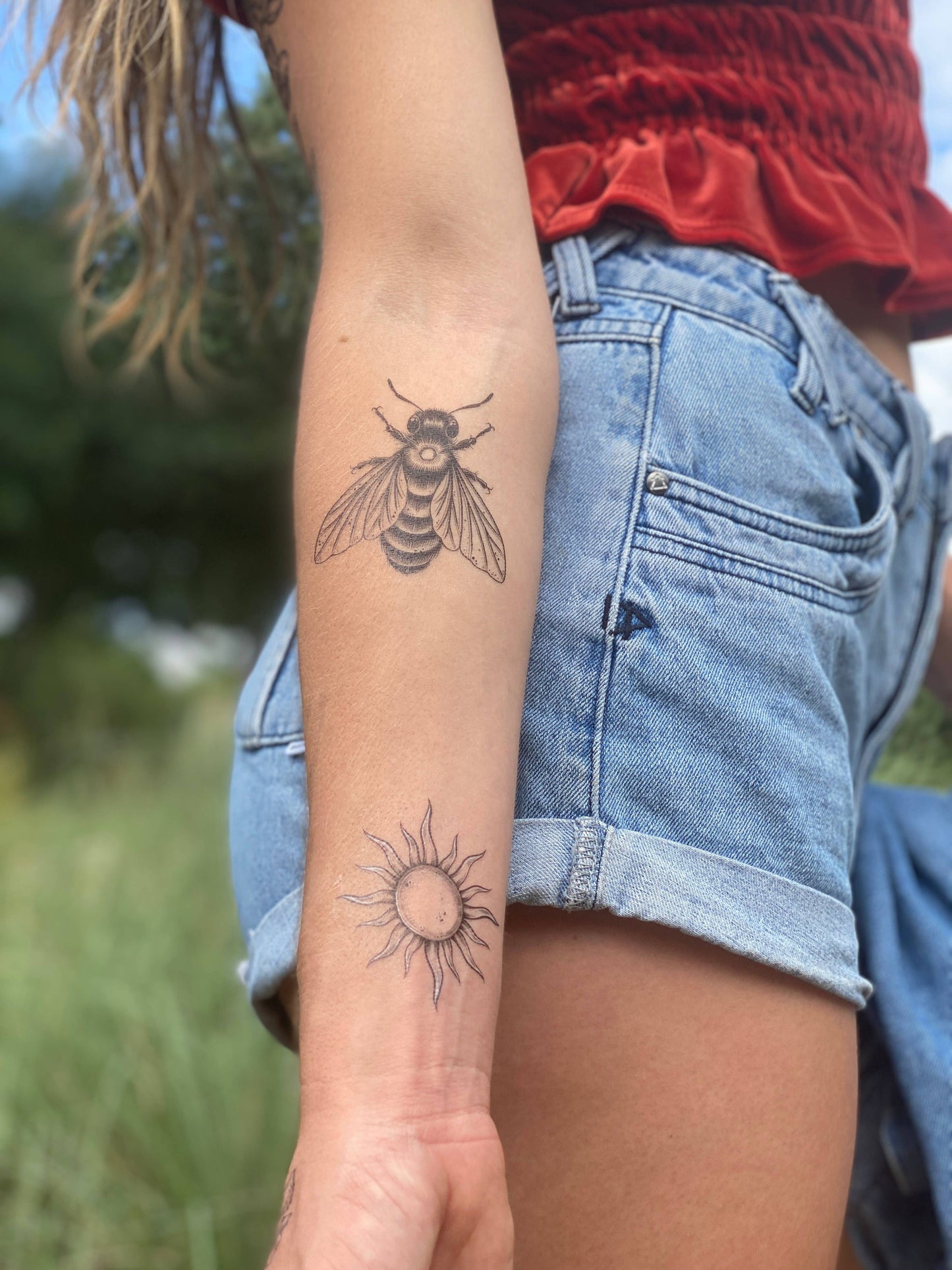 Nature Tats - Big Bee Temporary Tattoo: 1-Pack