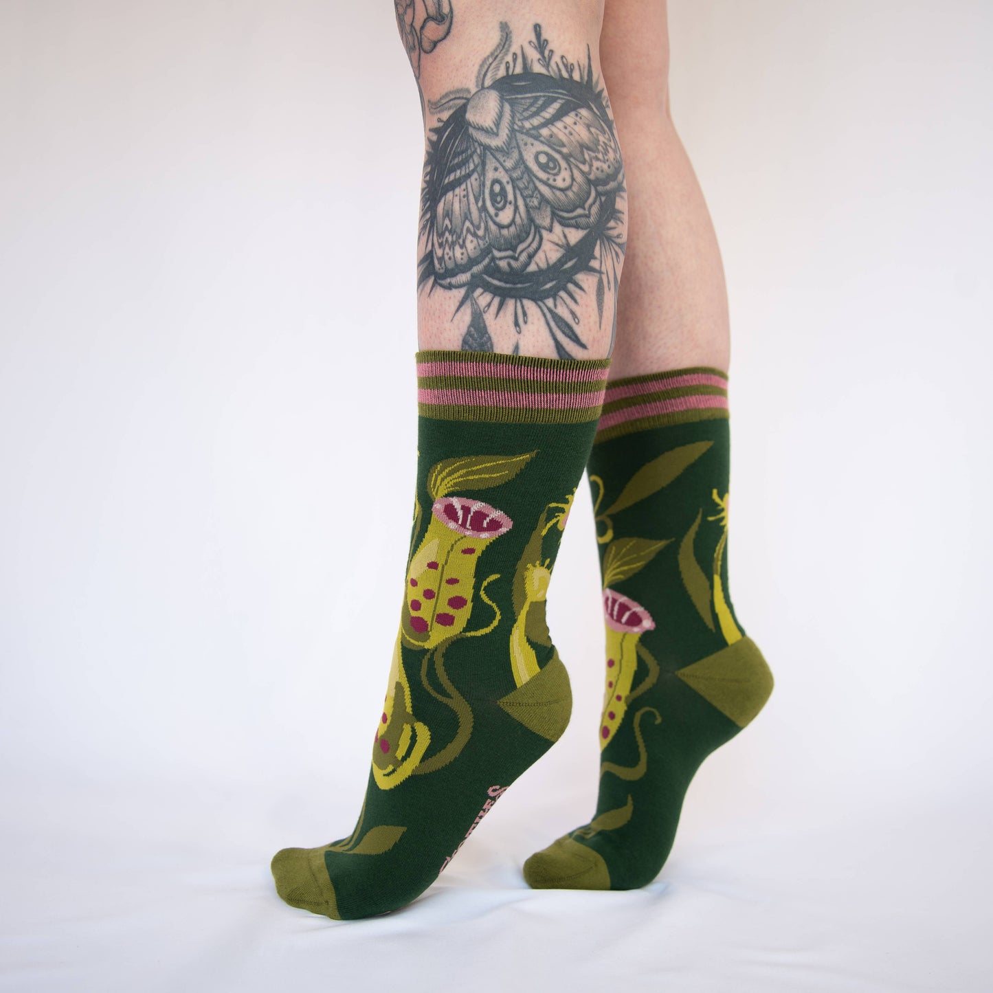 Socks - Foot Clothes - Pitcher Plant Crew Socks