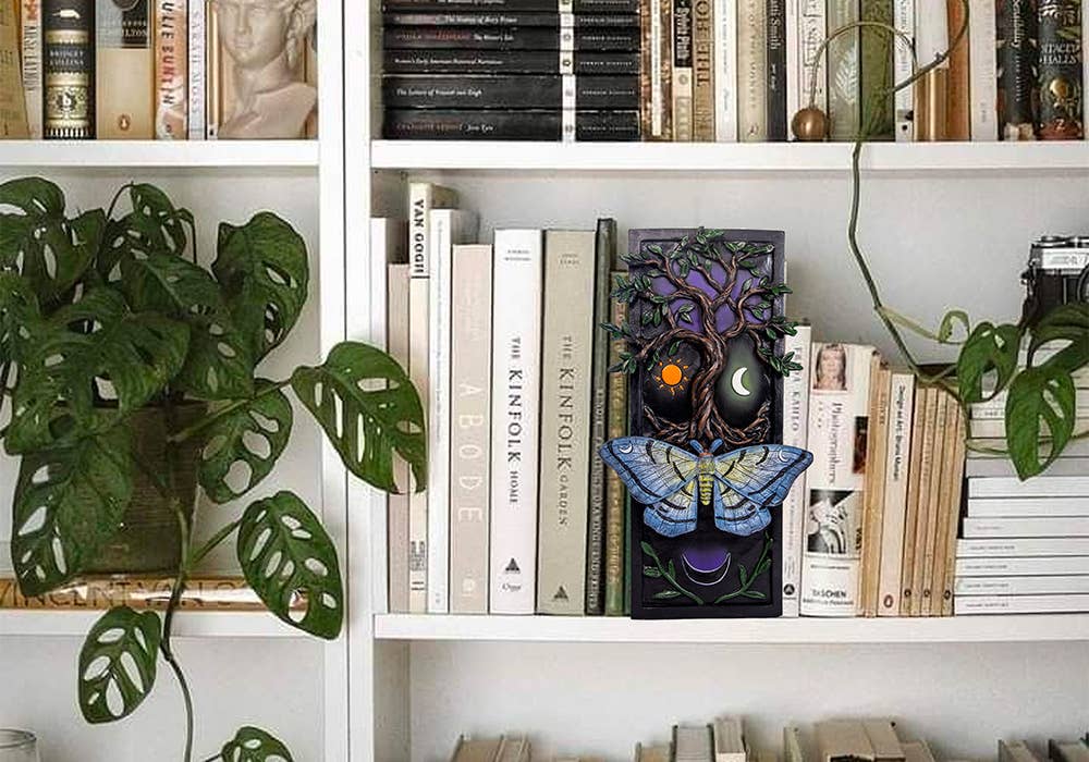 Polyresin Bookshelf Decor - Tree of Life & Butterfly