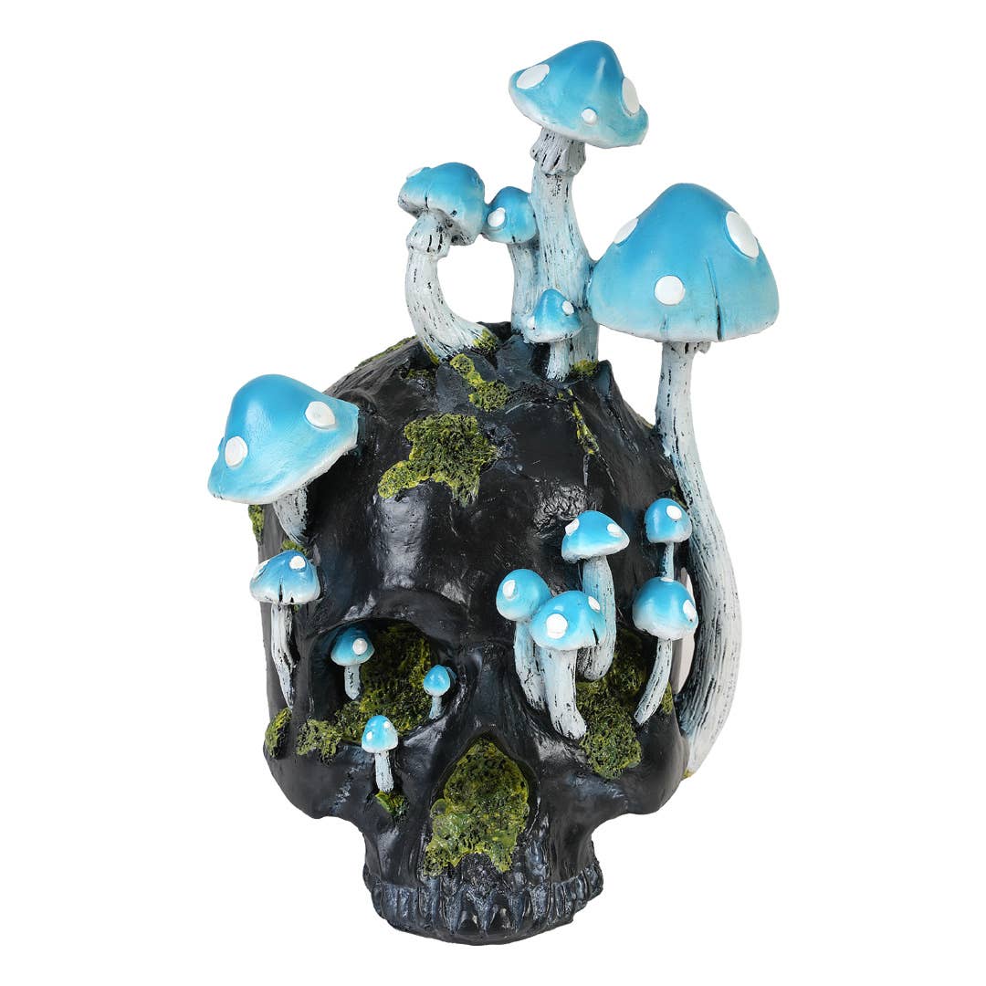 Black Skull with Mushroom