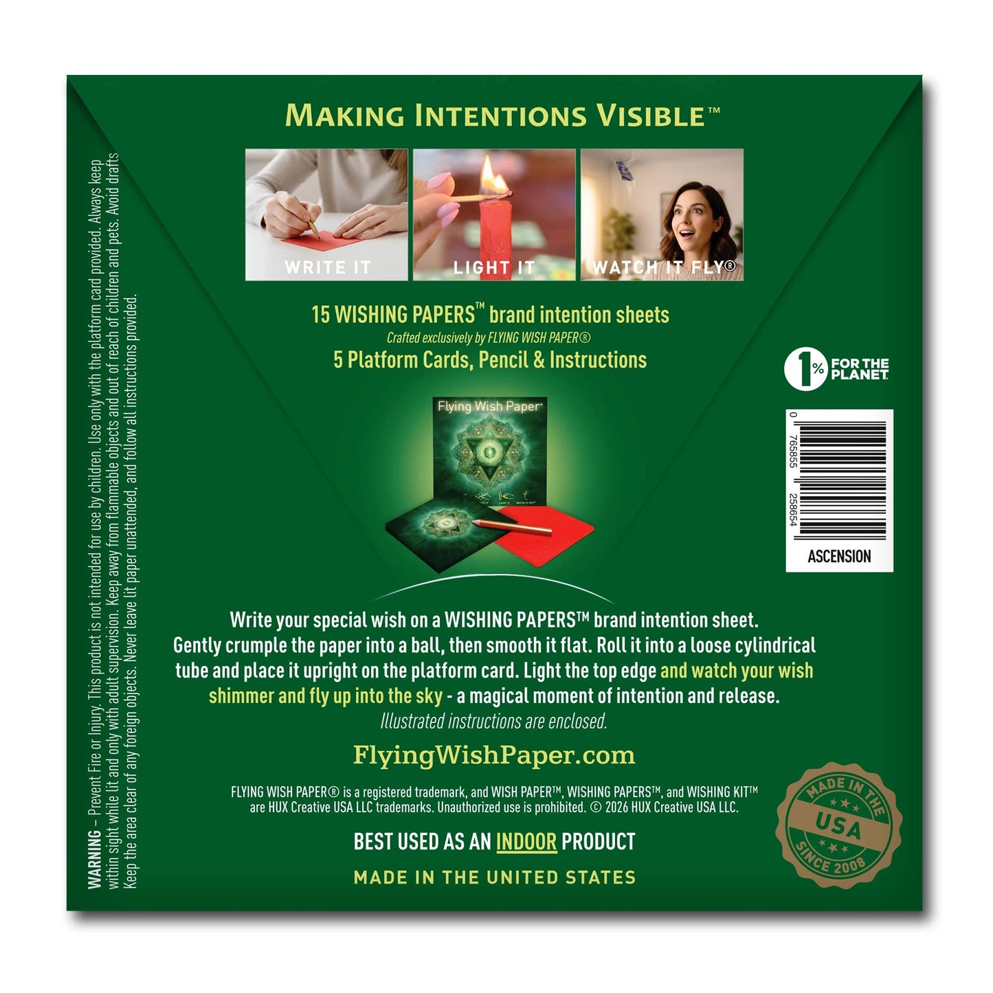 Ascension - Wish Paper™ Gift Kit – Chakra & Spiritual Rise