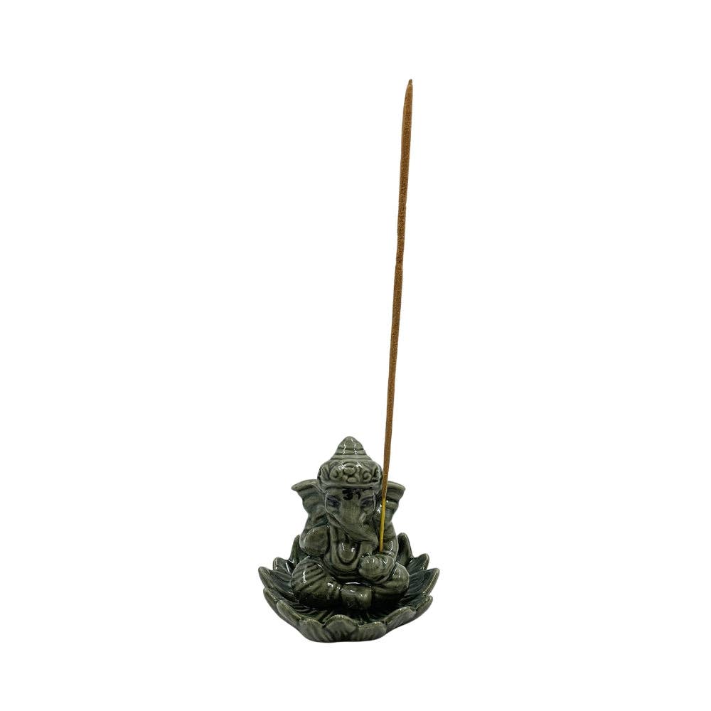 Ganesh Ceramic Incense Holder - Assorted