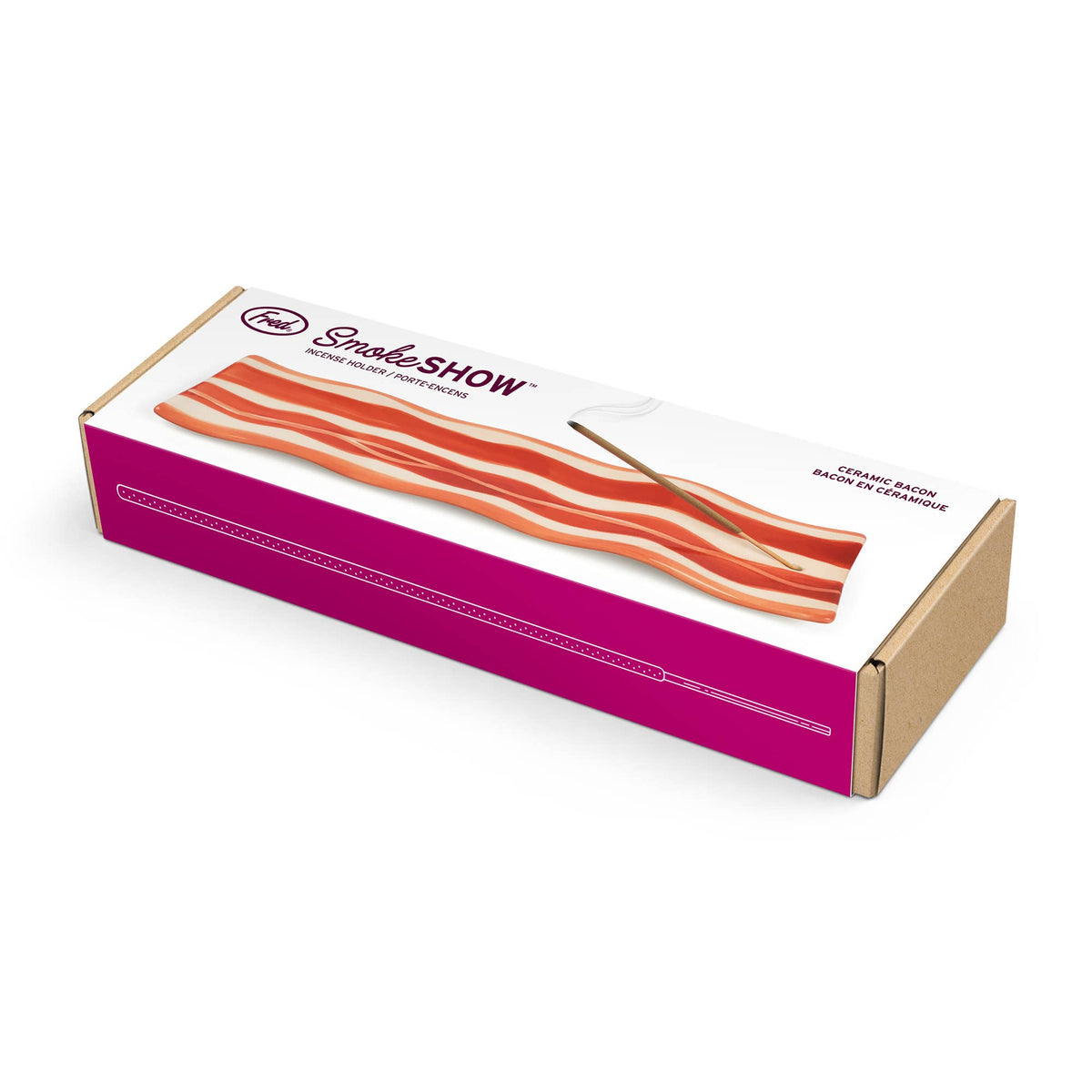 Smoke Show -  Ceramic Incense Holder, Bacon