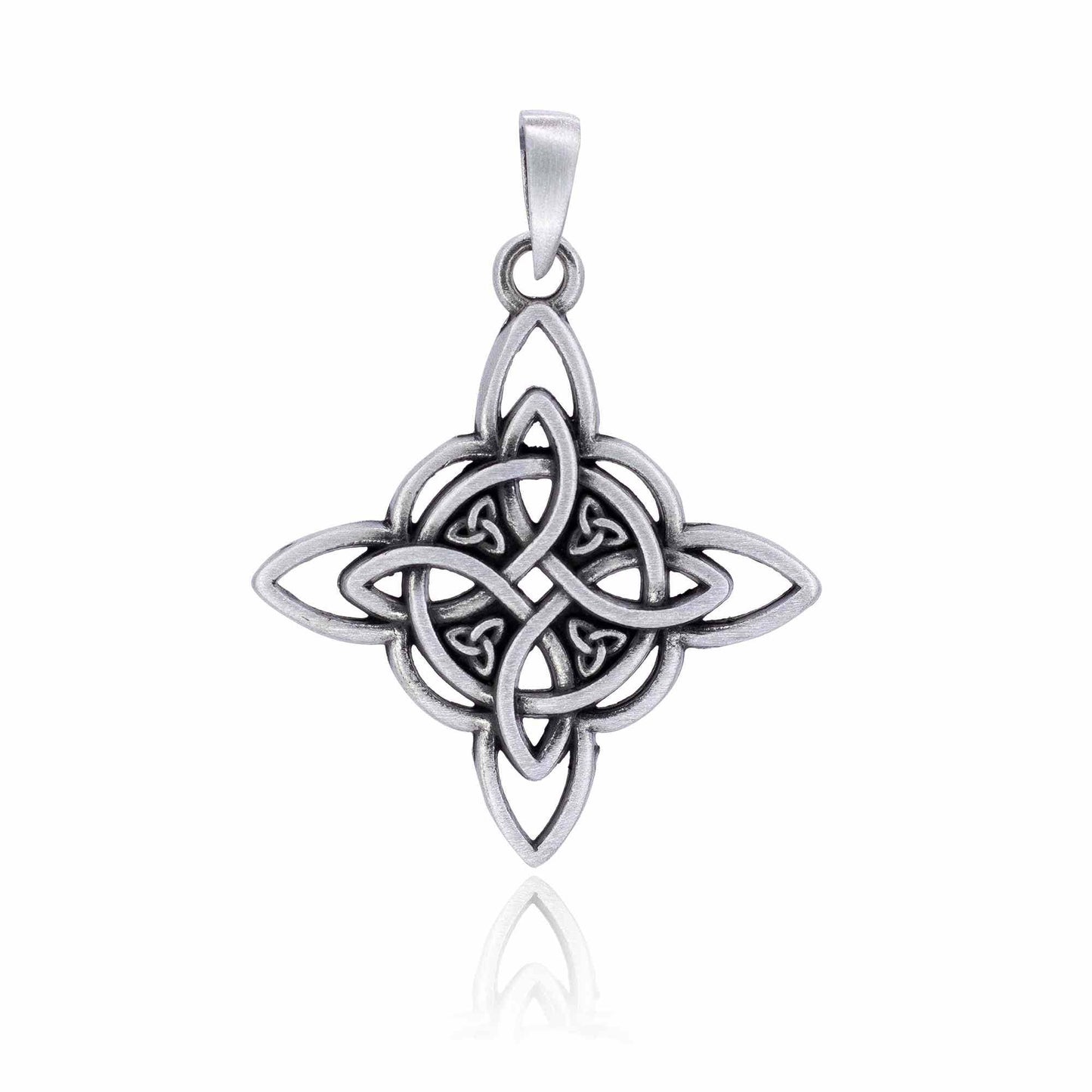 Nirvana Wicca Pendant - The Witch's Knot: Pewter