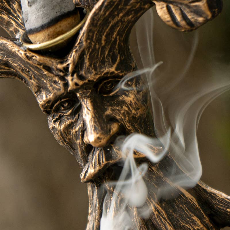 Tree Of Life Greenman Backflow Incense Burner