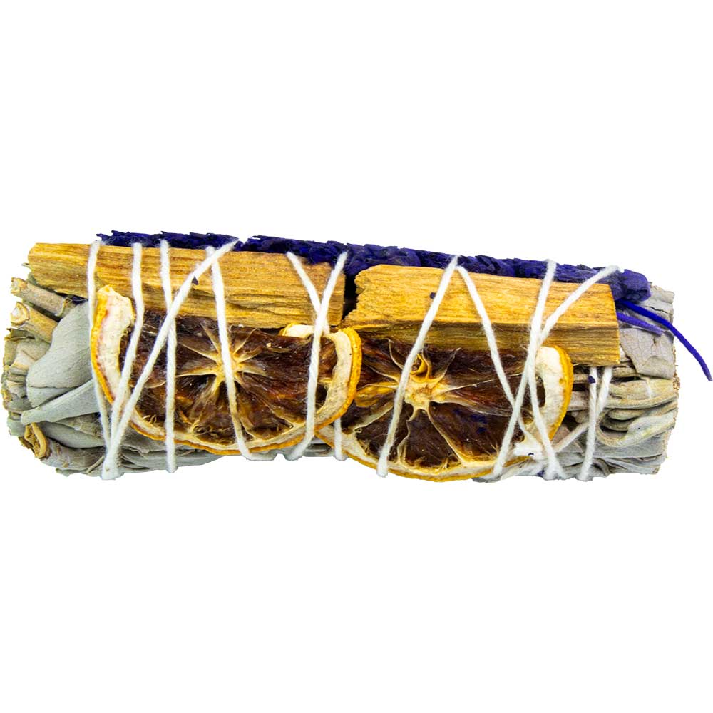 White Sage with Florida Water, Lavender, Lemon & Palo Santo - Smudge Bundle