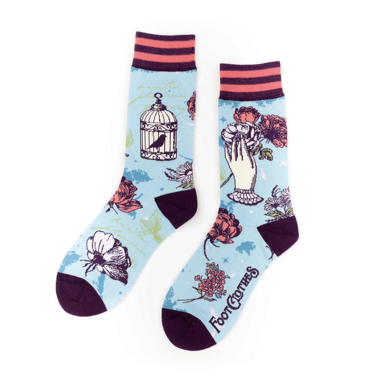 Socks - Floral Nightingale Crew