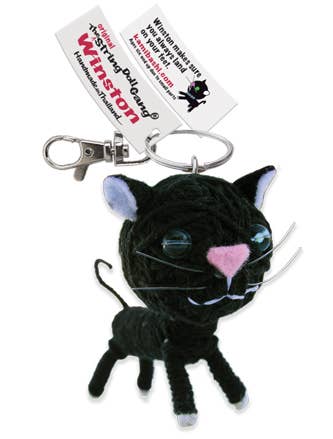 String Doll - Winston the Cat Keychain