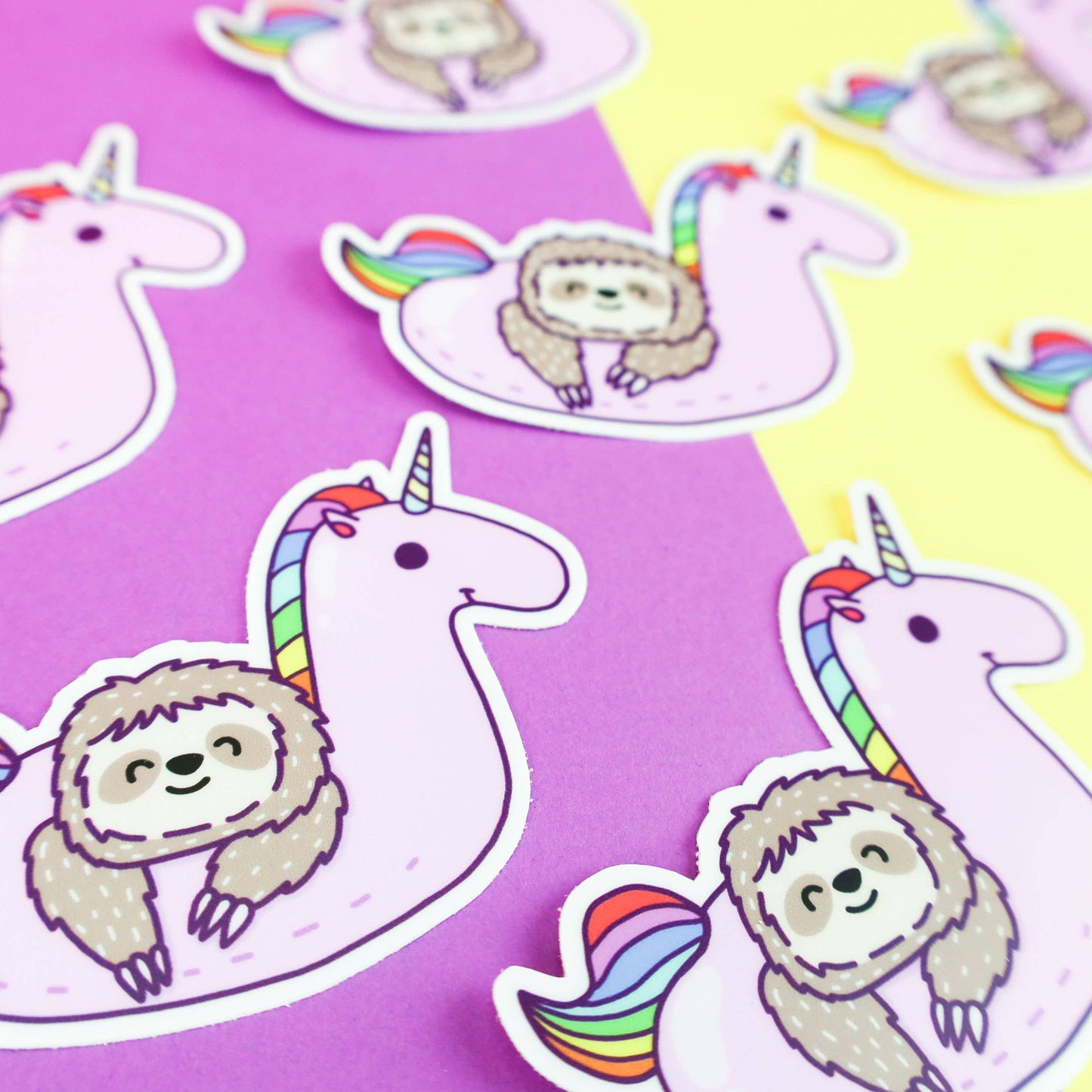 Stickers - TS - Sloth Unicorn Pool Float