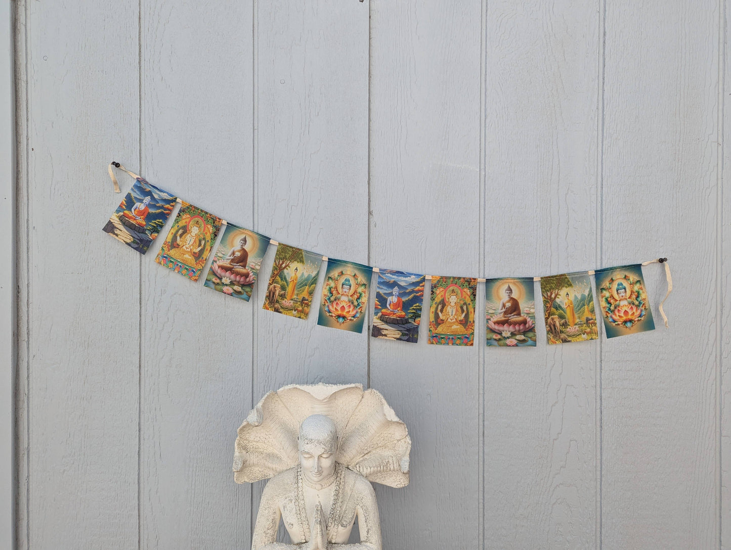 Prayer Flags - Mini Buddha - Cloth