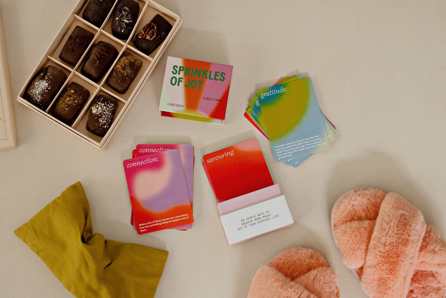 Sprinkles of Joy: 50 Card Deck (Travel Size Galentines Gift)