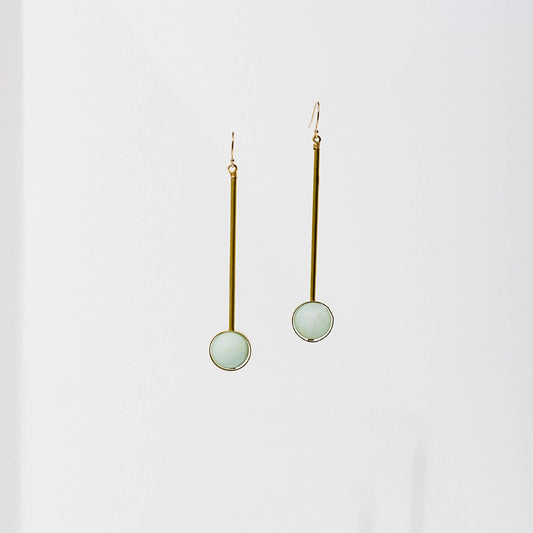 Earrings - Aberrant: Amazonite - Larissa Loden