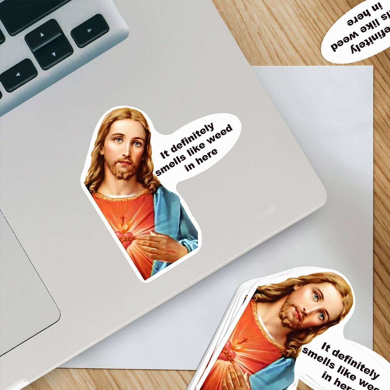 Stickers - OZ - It Definitely Smells Like Weed in Here Jesus